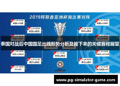 泰国对战后中国国足出线形势分析及接下来的关键赛程展望